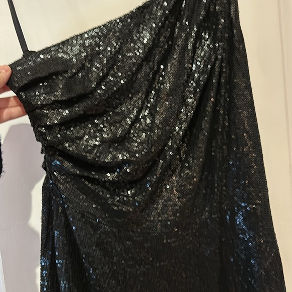 AllSaints One Shoulder Sequin Mini Dress 🖤✨ - Picture 7 of 12